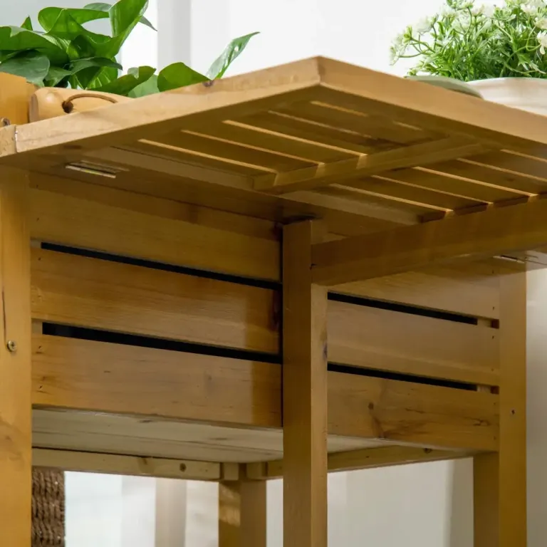 Odlingskrage Upphöjd Odlingslåda i Trä Plant