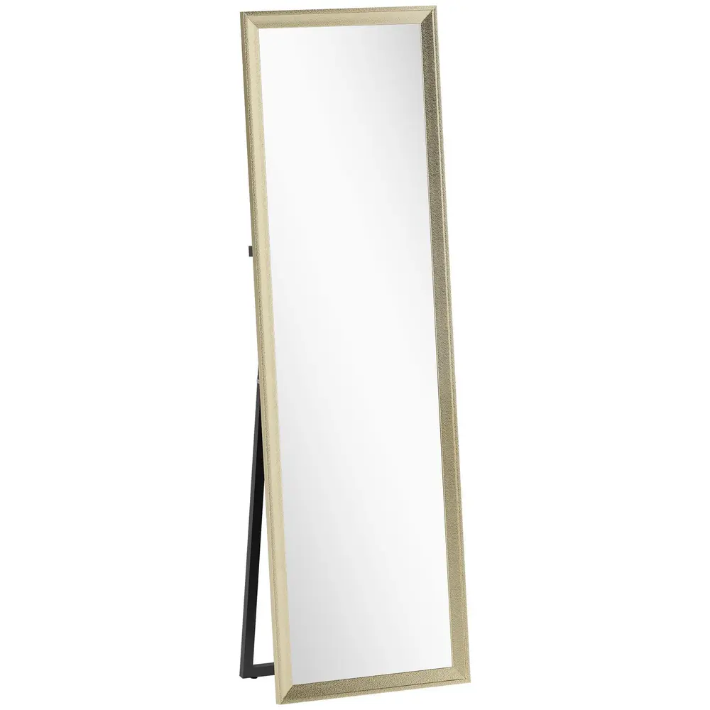 Hellängdsspegel med Flexibel Placering Guld 160x50 Cm