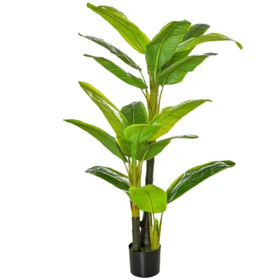 Konstgjort Bananträd Stor och Dekorativ Konstväxt i 150 cm
