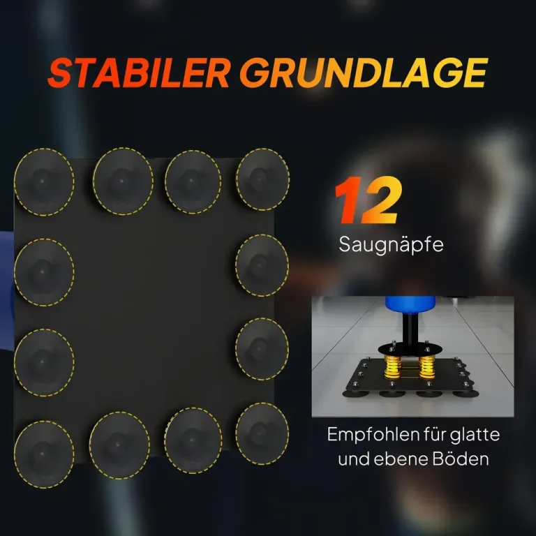 Boxningsställ med Speedball och Stång Blå Stål 205 cm Stående