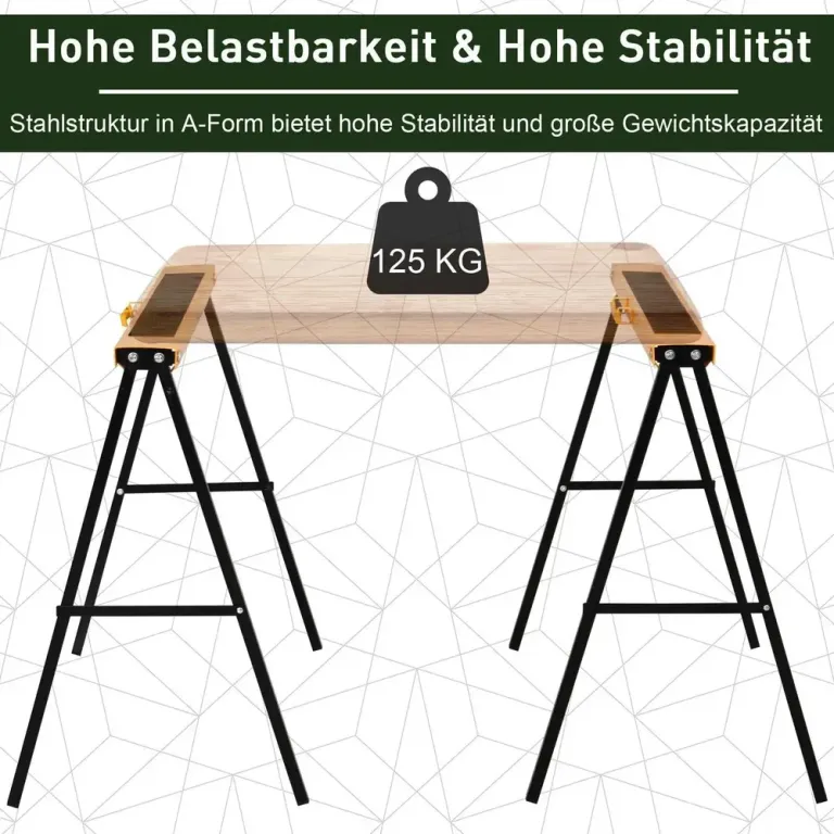 Arbetsbock Såghästbock Hopfällbar Stål Pack