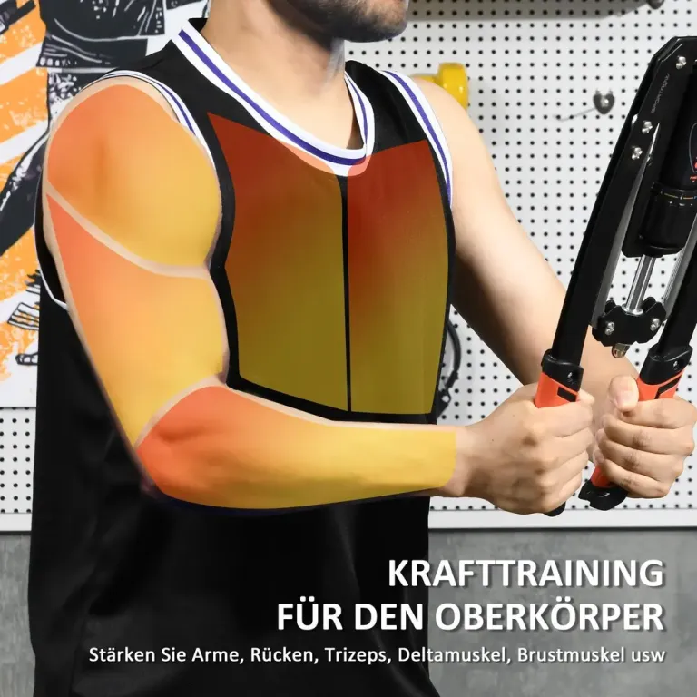 Armtränare med Hydrauliskt Motstånd för Styrketräning Justerbar