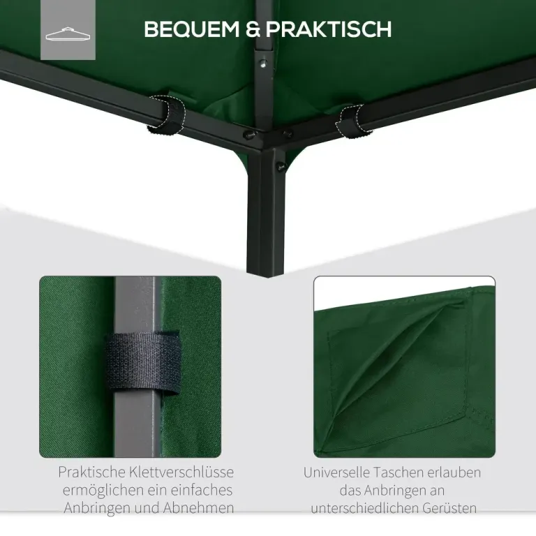 [Endast Takduk - Utan Ram] Ersättningstak till Paviljong Polyester