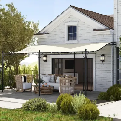Påbyggnadspaviljong Pergola med Tak 3X5X2,5 m