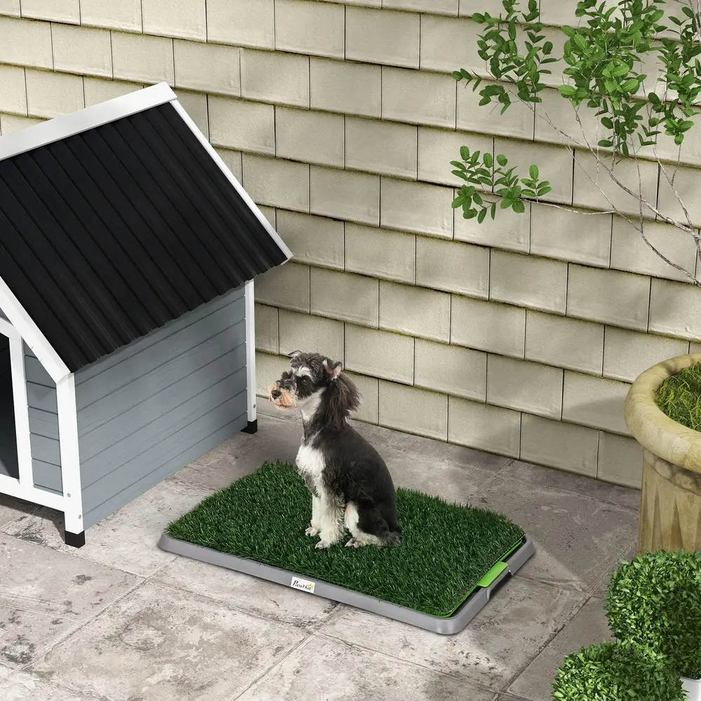 Hundtoalett med Konstgräs Dräneringshål 67 x 41 x 3,5 Cm