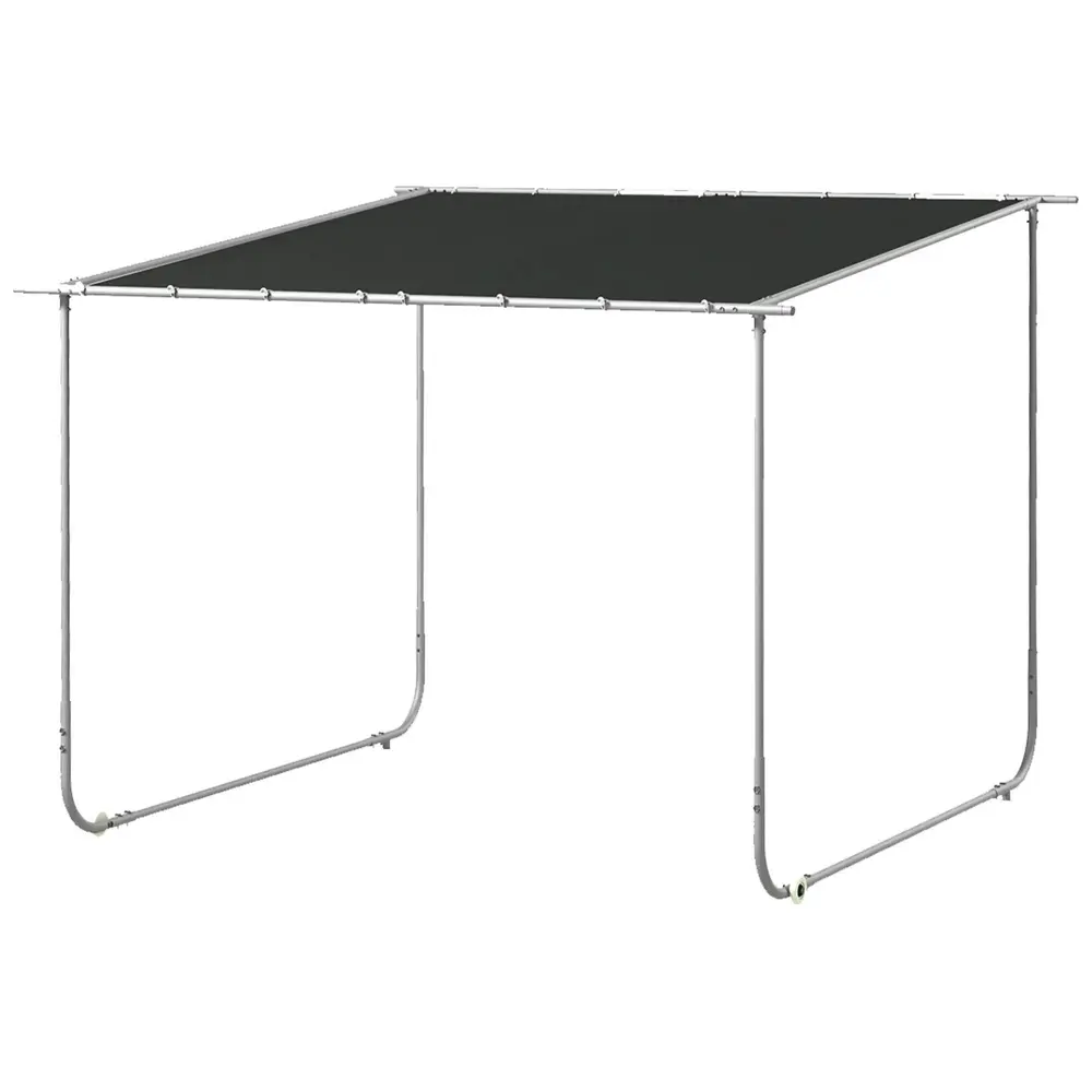 Folieväxthus Polytunnel Mörkgrön av PE och Stål 6 x 3 M