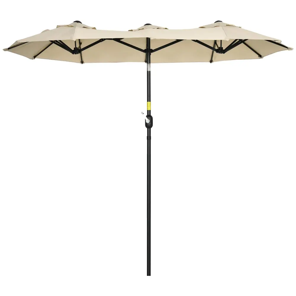 Trädgårdsparasoll med Dubbeltak Stort 285 x 147 Cm