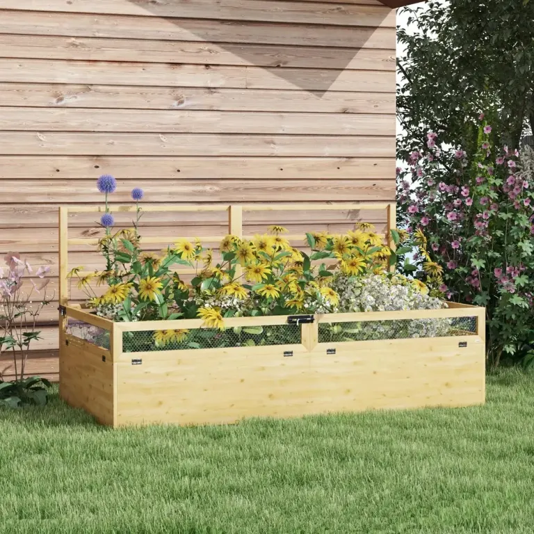 Odlingsbänk Odlingslåda Natur av Trä 183 x 98,5 x 95 cm
