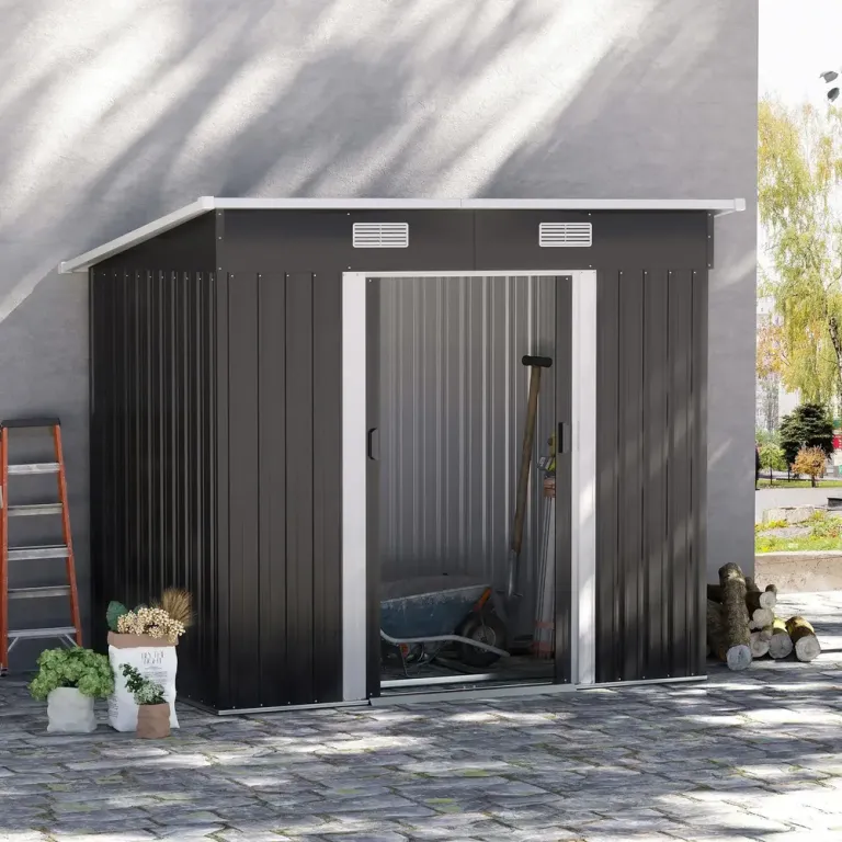 Redskapsbod Trädgårdsskjul Trädgårdsbod i Metall 2,3 M² 207