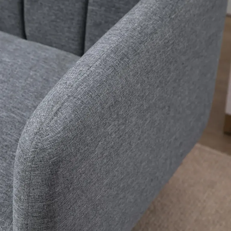 Bäddsoffa 2-Sits i Linnetyg Kompakt Soffa