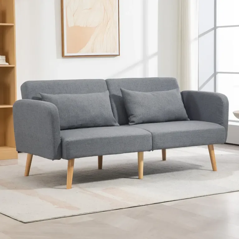 Bäddsoffa 3-Sits Soffa Grå av Linnelook Flexi