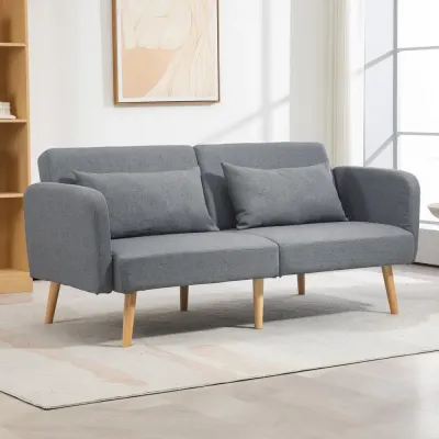 Bäddsoffa 3-Sits Soffa Grå av Linnelook Flexi