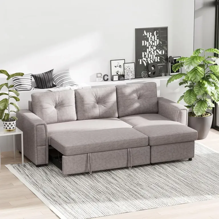 Bäddsoffa med Schäslong Stoppad Soffa 3-Sits