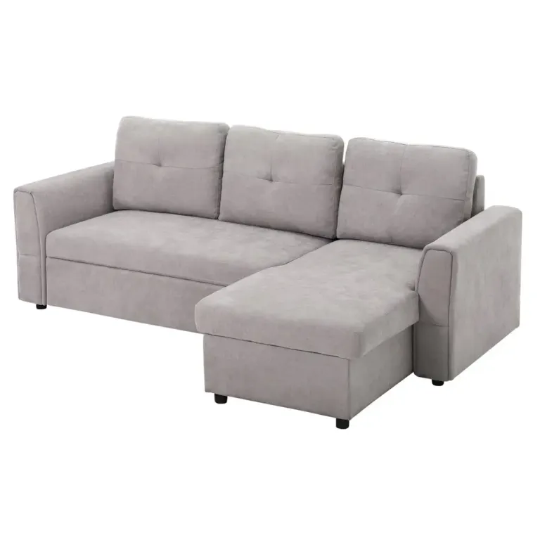 Bäddsoffa med Schäslong Stoppad Soffa 3-Sits