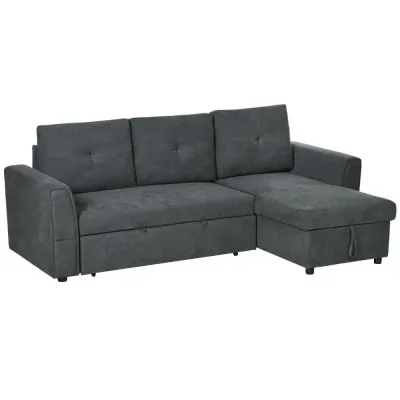 Bäddsoffa med Schäslong Stoppad Soffa 3-Sits