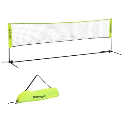 Badmintonnät Gul av Polyester Höjdjusterbart Väska