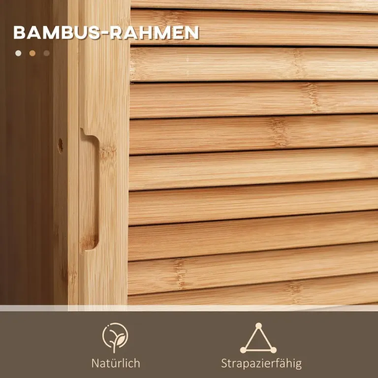 Badrumsskåp Hylla Natur av Bambu Skåp Badrumshylla Öppna Fack Låda