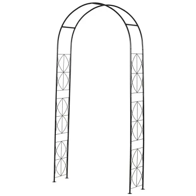 Bågspaljé Trädgårdsbåge Bågtak Metall 114 x 30 x 230 cm