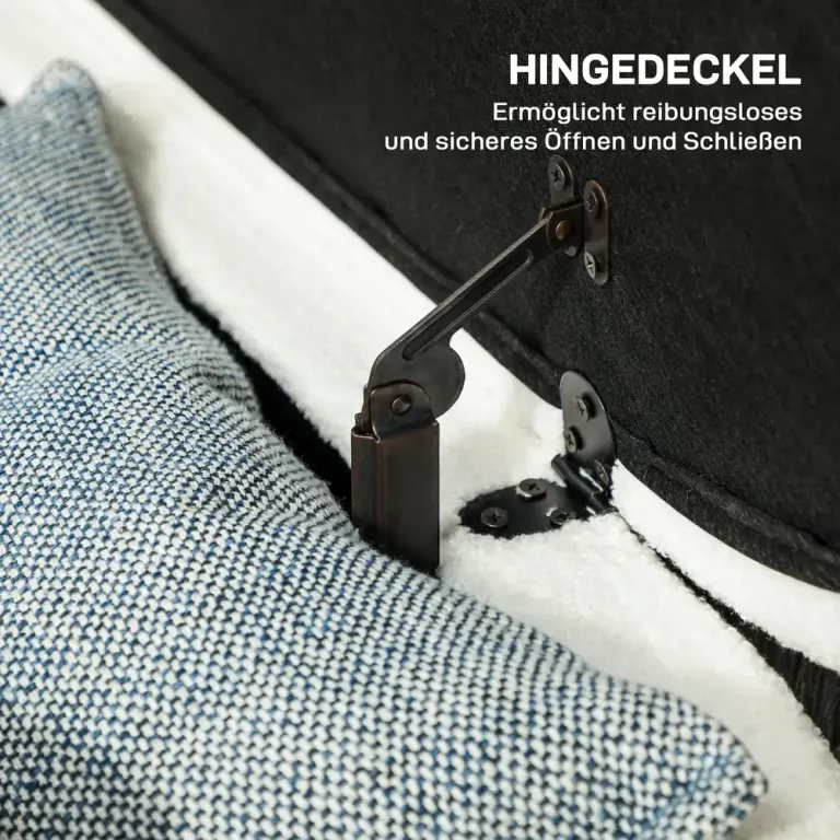 Bänk Förvaringsbänk Vit av Teddy Sammet Oval Fleece Silverben