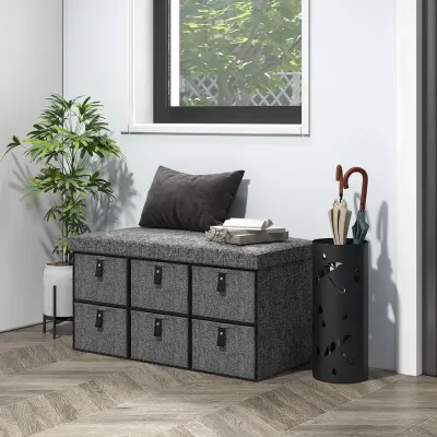 Skobänk Sittbänk med Skoförvaring och Dyna för Entré