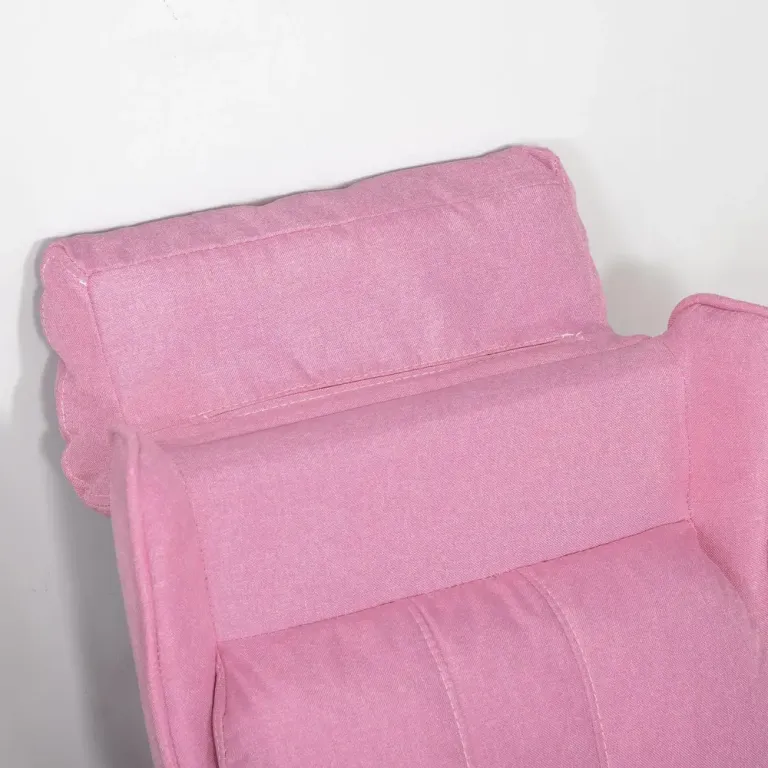 Barnfåtölj med Fotpall i Rosa Minisoffa Relax Justerbar Fotstöd