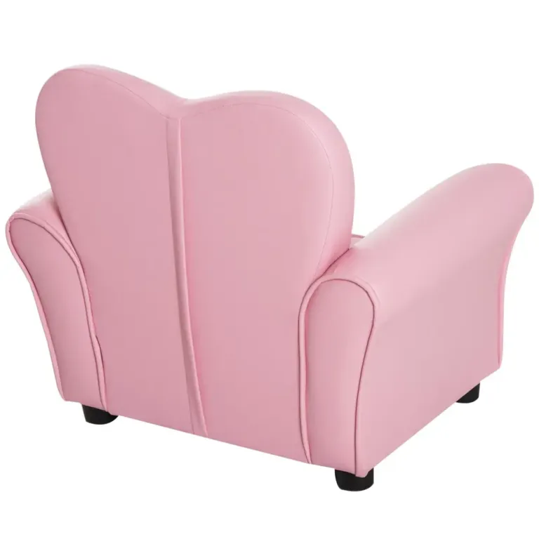 Barnfåtölj Hjärtformad Relax Rosa