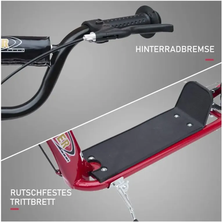 Barnsparkcykel med Bakbroms –88 cm Tums Höjdjusterbar