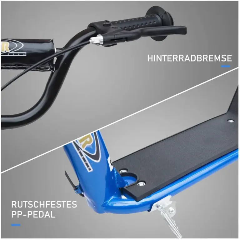Barnsparkcykel med Bakbroms Kickboard –88 cm Tums Höjdjusterbar