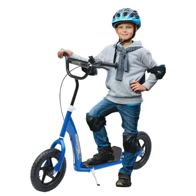 Barnsparkcykel med Bakbroms Kickboard –88 cm Tums Höjdjusterbar
