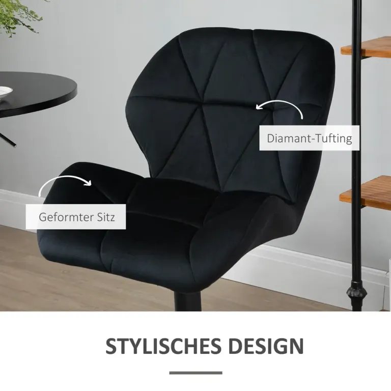 Barstolar i Konstläder 2-Pack -114,5 cm Ergonomisk Sammet Sits