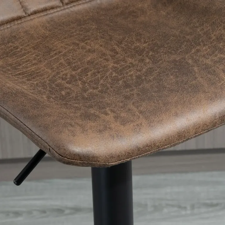 Barstolar Köksstolar Set om 2 Brun -110 cm Sänkbar