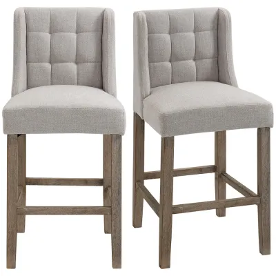 Barstolar med Ryggstöd 2-Pack Klassiska 47 x 50 x 101 cm
