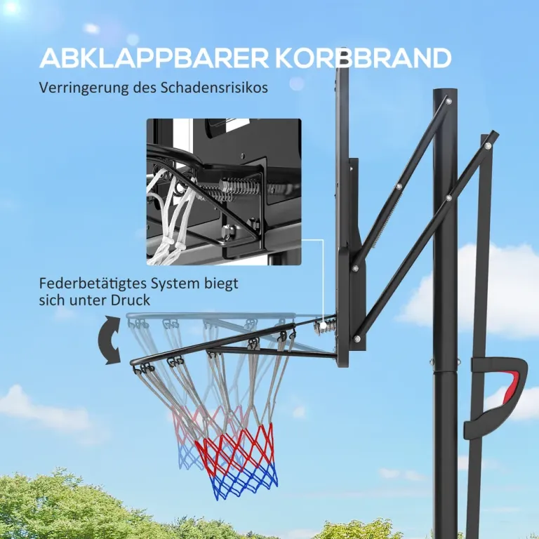 Basketkorg Basketstativ Höjdjusterbart Stativ Ställning Metallram