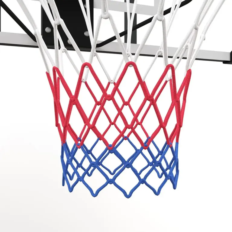 Basketkorg för Väggmontering med Bakplanka Vit Inomhus Utomhus