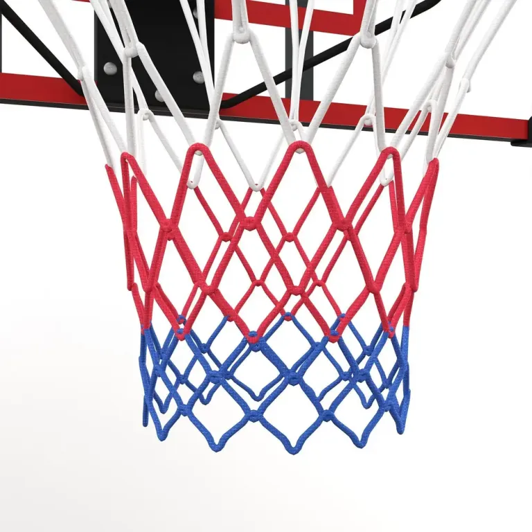 Basketkorg för Väggmontering, Röd Inomhus Utomhus Robust Bakpanel