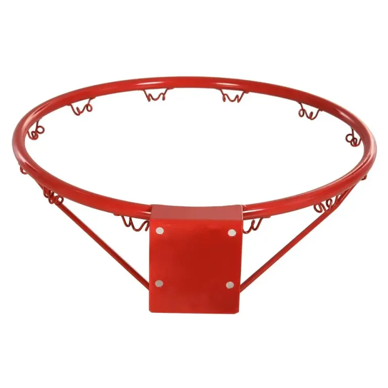 Basketkorg med Nät Stålrör och Nylon och Fritid Röd 46 cm Standard
