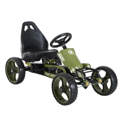 Sportig Gokart Trampbil med Handbroms 105 x 54 x 61 cm