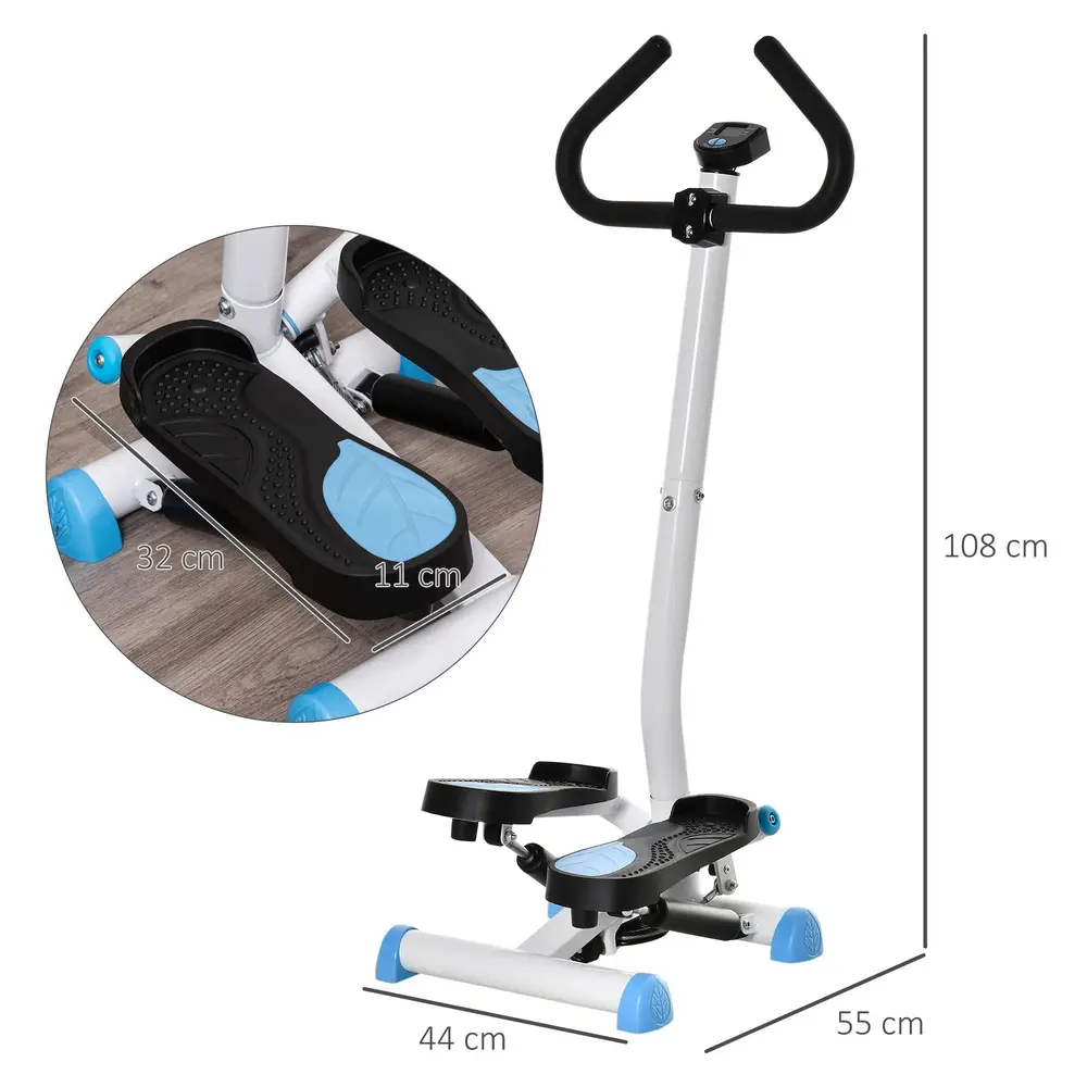Stepper Ergonomisk Blå Stål för 55 x 44 x 108 Cm