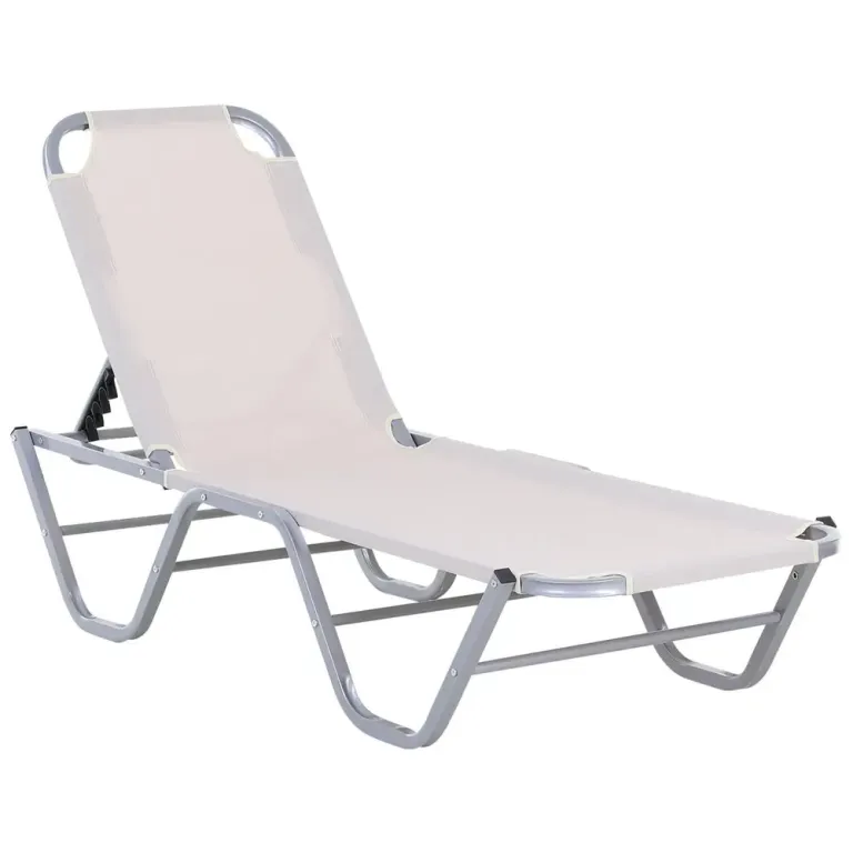 Beach Solstol 5-Vägs Aluminium 163 x 58,5 x 91 cm
