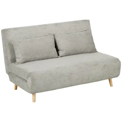 Bäddsoffa Vilstol Grå av Sammet och Trä 141 x 90 x 81 cm
