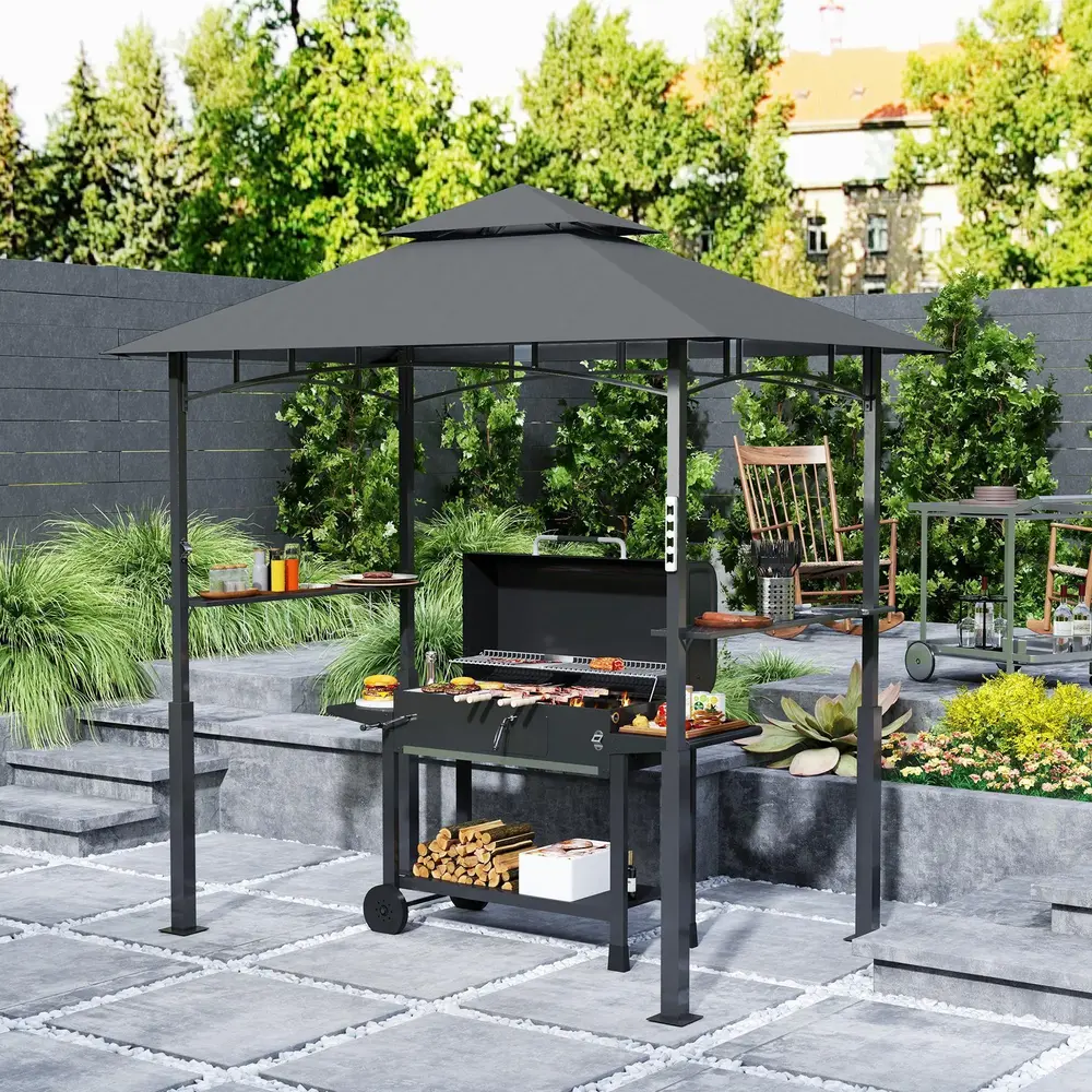 Grillpaviljong Trädgårdspaviljong 243 x 148 x 248 cm