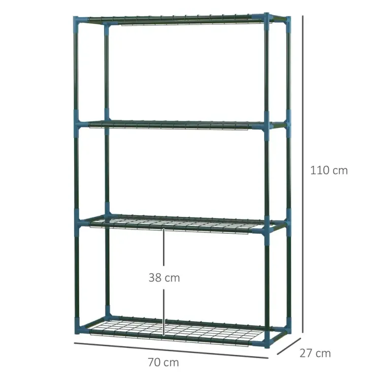 Blomhylla i Metall 2-Pack Dekorativ 70 x 27 x 110 cm