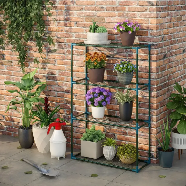 Blomhylla i Metall 2-Pack Dekorativ 70 x 27 x 110 cm