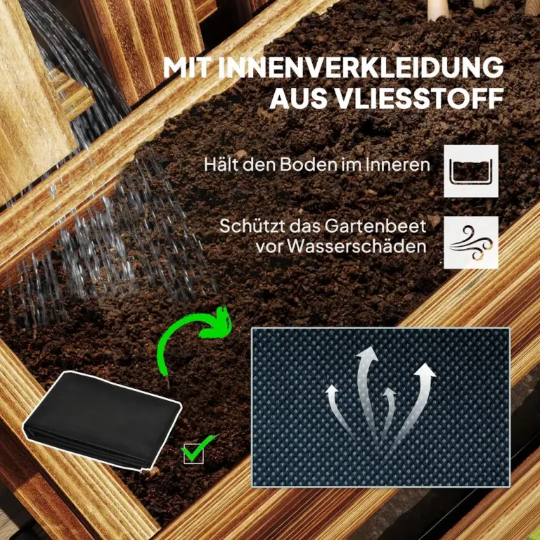 Blomlådor 3-pack för Väggmontering 60 x 16 x 80 cm