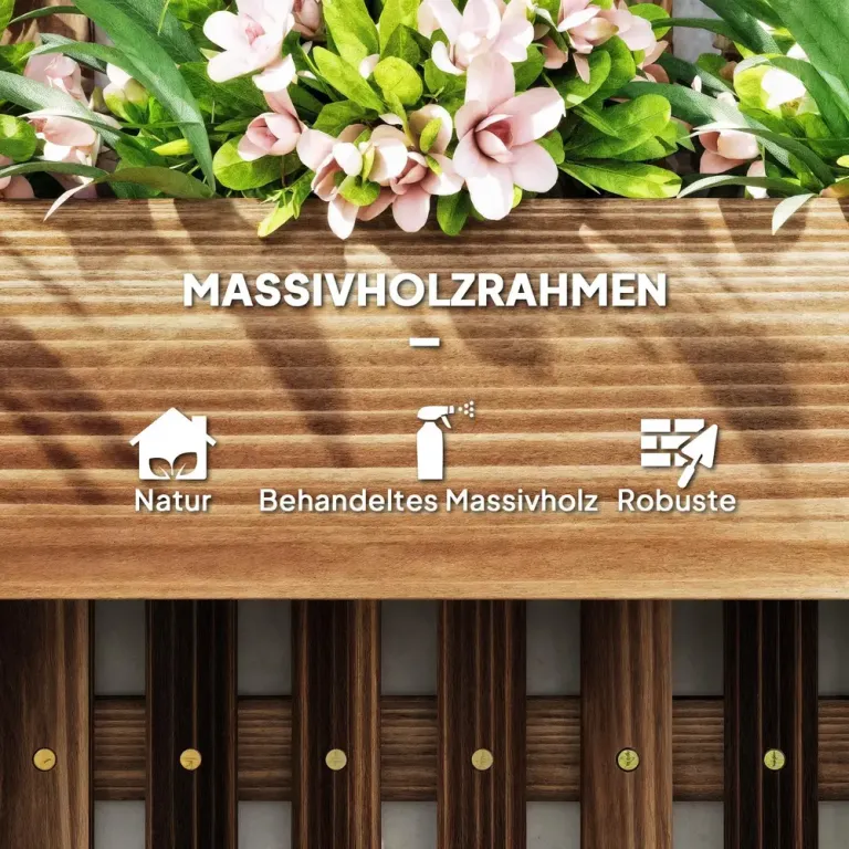 Blomlådor 3-pack för Väggmontering 60 x 16 x 80 cm