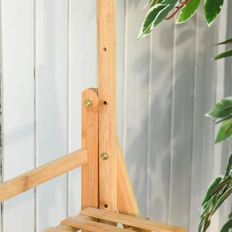 Blomtrappa Växthylla i Trä 3 Steg för Blommor & Växter