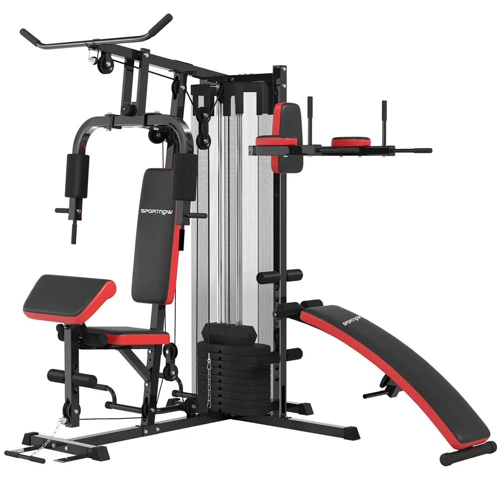 Multifunktionell Träningsstation 65 Kg Viktblock