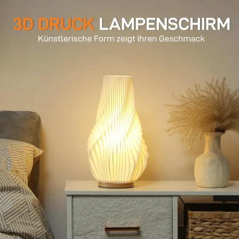 Bordslampa Smart Vit av Plast Dimbar Lampa 20 x 20 x 34,5 cm