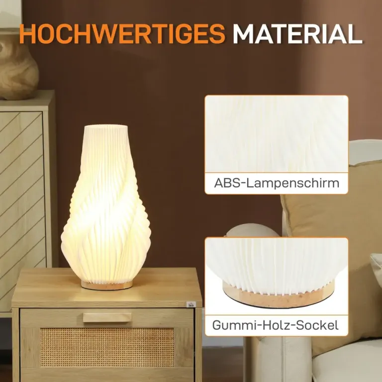 Bordslampa Smart Vit av Plast Dimbar Lampa 20 x 20 x 34,5 cm