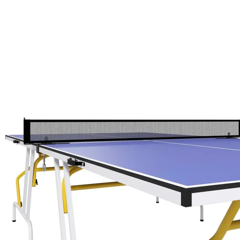 Bordtennisbord Pingisbord Blå av MDF och Metall för Fritid Bärbart